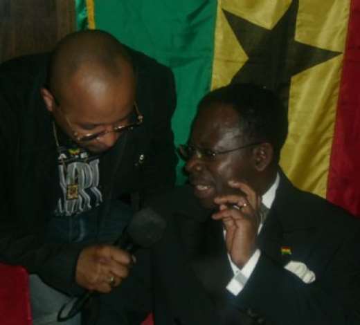 Amb Baah-Duodu speaking to an Austrian Journalist